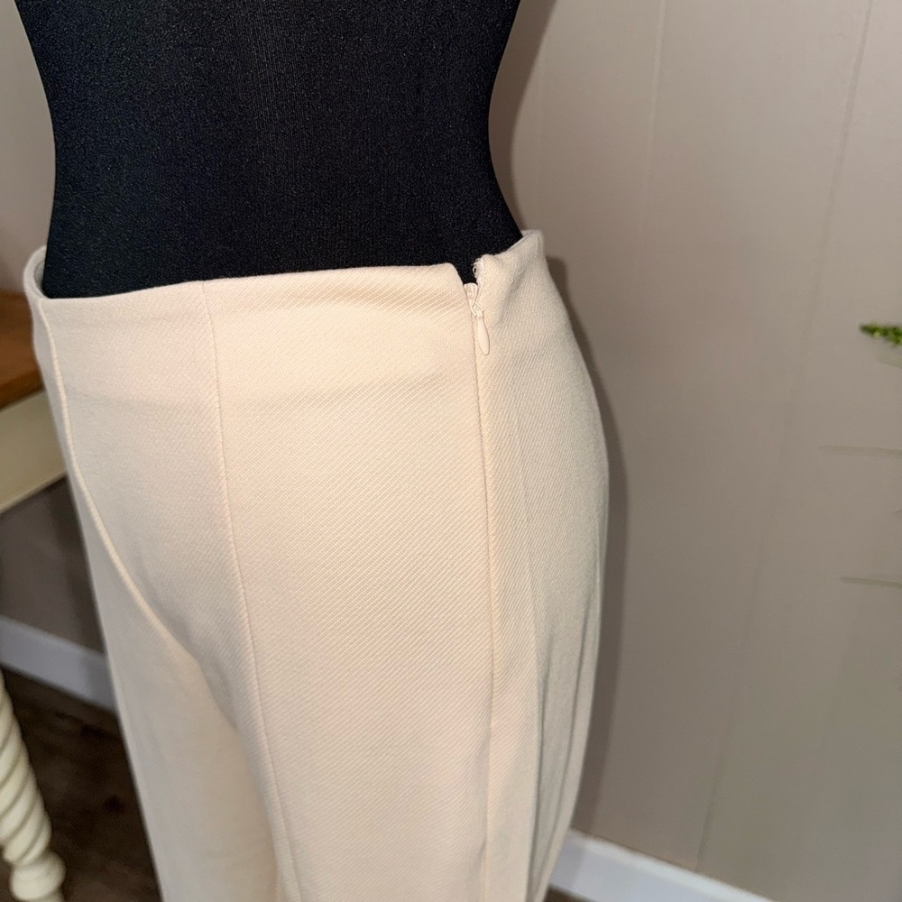 Mango • Slit Hem Ecru Trousers - Picture 7 of 10